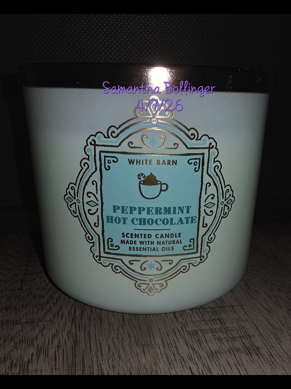 Bath & Body Works 3-Wick Candle Peppermint Hot Chocolate